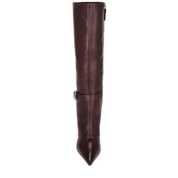 Schutz Jorian Up Boots in Dark Chocolate 5 with Box Womens leather Knee High - Picture 3 of 14